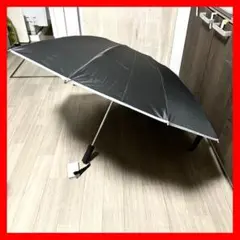 ワンタッチ式❣️ 折りたたみ傘 大きめ 晴雨兼用 反射板 軽量 高撥水 黒