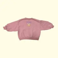 ピンク トレーナー パンプキン バッグプリント　子供服　スウェット