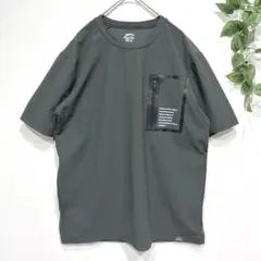ワークマン　冷感アクティブストレッチ 半袖Tシャツ　M カーキ　カットソー　夏