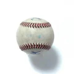 NPB 日本プロ野球　統一球　公式球　実使用　試合日刻印有り　YB×Bs　②