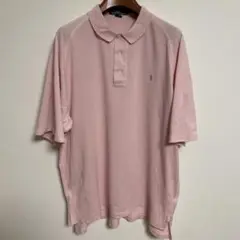 POLO RALPH LAUREN ピンク ポロシャツ ラグランスリーブ XL