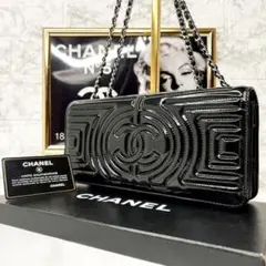 CHANELシャネル チェーンウォレット エナメル 可愛い♡