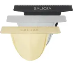SALIGIA メンズハイカットブリーフ 下着 3枚組 前閉じ立体ポケット