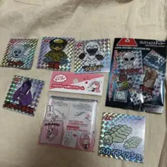 UMAキャラクターステッカー5枚セット　スクエアシールクリアフレーム付き