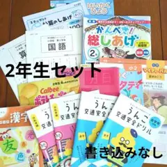 2年生学習テキストセット　進研ゼミ　光文書院 書き込みなし　うんこドリル