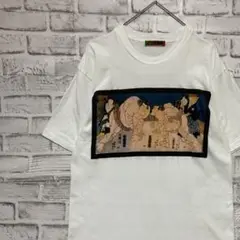 90sヴィンテージTシャツ！シングルステッチ　ホワイト半袖古着　M9