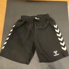 値段交渉可能　hummel 黒ハーフパンツ　Lサイズ