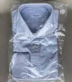 新品　レギュラーカラー 長袖シャツ ライトブルー coruxxi milano
