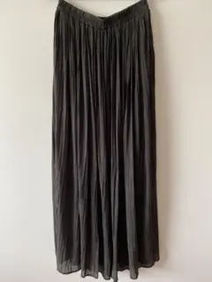 ブラック 黒 ロングスカート ベルト付き