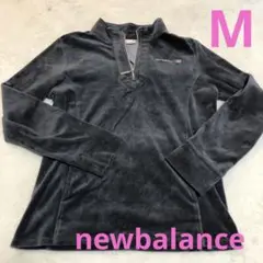 newbalance ニューバランス ベロア長袖 Mサイズ グレー