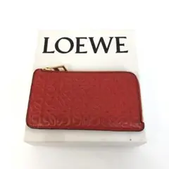 LOEWE ロエベ パスケース カードケース レザー レッド ブランド