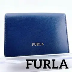 【FURLA】フルラ 三つ折り財布 ブルー ウォレット