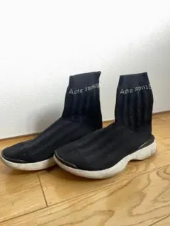 ACNE ハイカットソックススニーカー/37/BLK