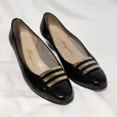 FERRAGAMO★フェラガモ 黒金具　パンプス　サイズ23㎝
