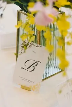 結婚式テーブルナンバーセット　A-H 8枚