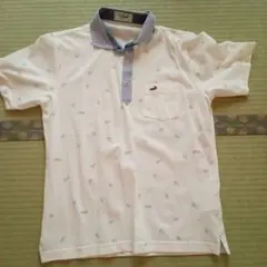 Crocodile ホワイト ポロシャツ M