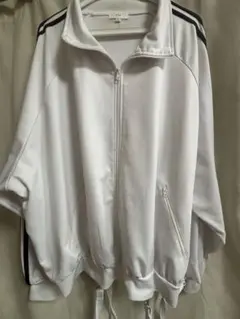 LILL バルーンスリーブフェイクサスペンダードレープトラックジャケット