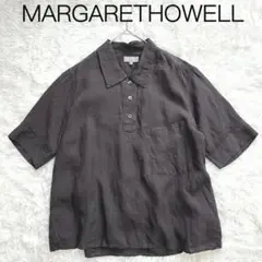 22SS 極美品 マーガレットハウエル FINE LINEN SHIRT リネン