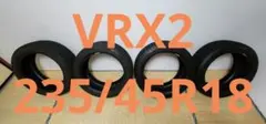 【BS】VRX2 235/45R18　４本　　室内保管　深溝