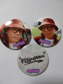 田中和基選手　3種　楽天イーグルス　myfavE　缶バッジ　マイフェイビー