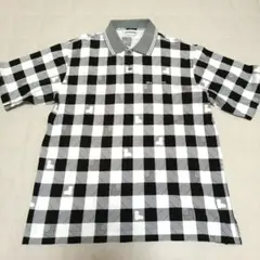 Black & White ブラックアンドホワイト　半袖ポロシャツ　Mサイズ