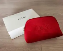 新品未使用　Dior　ポーチ　赤色