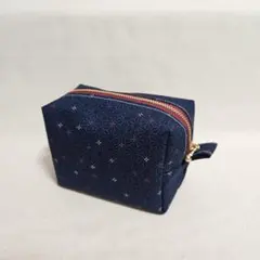ボックスポーチ　化粧ポーチ 小物入れ　ポーチ ハンドメイド No.667
