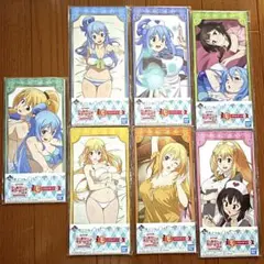 【ジャンク品】このすば イラストボード 一番くじ めぐみん アクア ダークネス