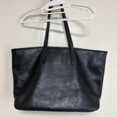 ビジネスレザーファクトリー　黒レザートートバッグ 底鋲付き