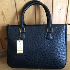 【新品】美品　　オーストリッチ　レザー ハンドバッグ