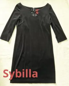 sybillaシビラ　ベロアワンピース