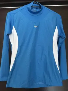 Mizuno 青 長袖 シャカシャカアンダーシャツ 140