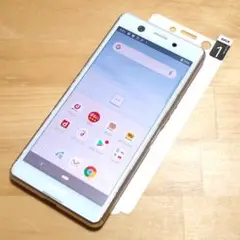 XPERIA Ace SO-02L(W)液晶保護フィルム付 SIMロック解除済