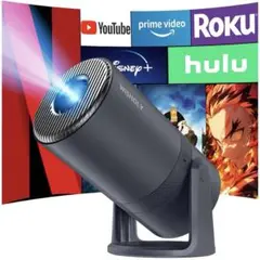 プロジェクター 家庭用 小型 21000LM 1080P WiFi6 天井投影