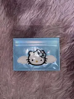 ハローキティ カードケース ライトブルー 韓国