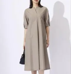 J.PRESS ジェイプレス　【洗える】ソフトシャンブレー ワンピース