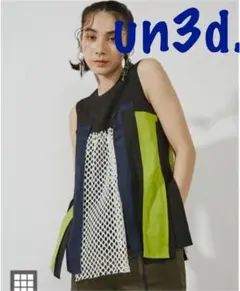 新品 未使用 アンスリード FABRIC MIX TT タンクトップ 黒