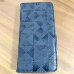 新品⭐️ AQUOS sense7 用 ケース 手帳 三角チェック柄 ネイビー