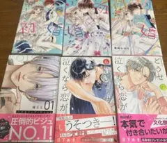 少女漫画まとめ売り　恋するリップティント　どうせ泣くなら恋がいい　初✖️婚