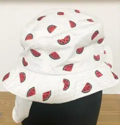 ブランシェス 52cm スイカ柄 子供帽子