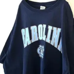USA製 M.J.SOFFE カロリーナ Tシャツ XL ネイビー 紺色 古着