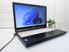 Windows11ノートパソコン✨オフィス付き✨富士通　大容量HDD　Wi-Fi