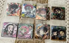 鬼滅の刃　ウエハース　シール　猗窩座　炭治郎　伊黒　蜜璃　義勇　セット