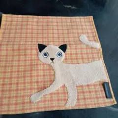 Atsuko Matano 猫の刺繍ハンカチ