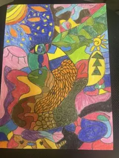 色鉛筆画