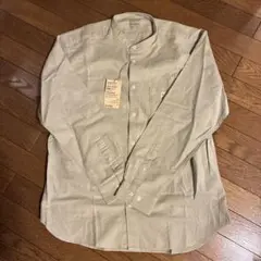 無印良品　スタンドカラー長袖シャツ