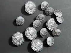 南カリフォルニア紋章 ボタン 大小セット