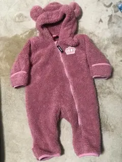 BABYDOLLベビードール　クマ耳　ボアロンパース