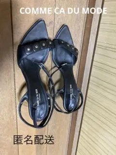 COMME CA DU MODE ブラックミュール　ストラップ有り