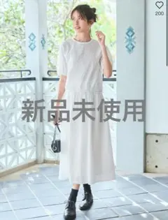 新品未使　ユニクロ　シアサッカーブラウス　シアサッカーボリュームスカート　セット